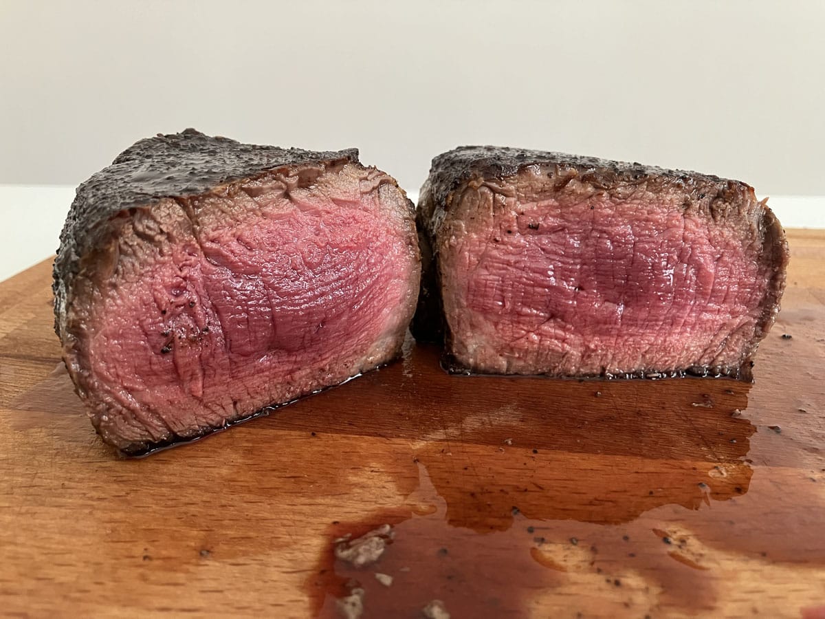 rare steak