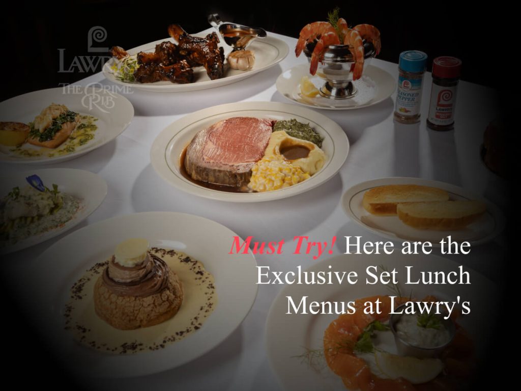 Must Try! Here are the Exclusive Set Lunch Menus at Lawry's