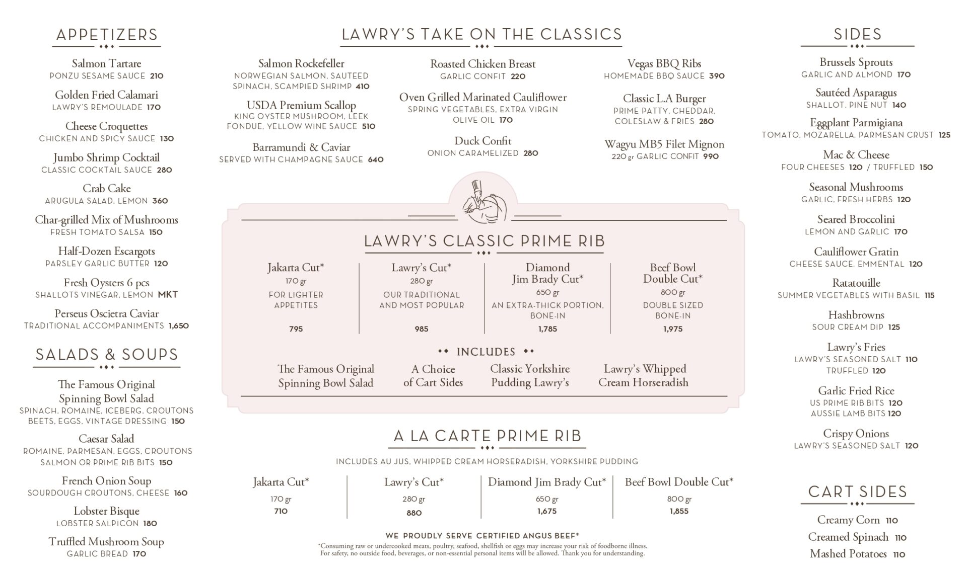 MENU FOOD - Jakarta Lawrys 2026 APR_page-0001 Menu Lawrys April 2026